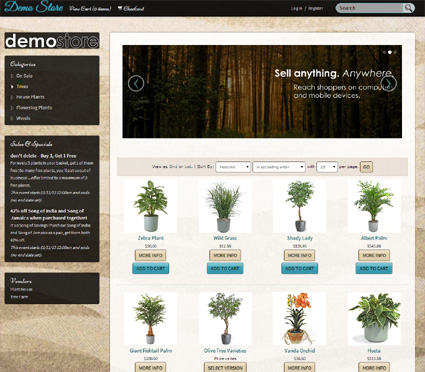 View a demo of the estacada Template Package