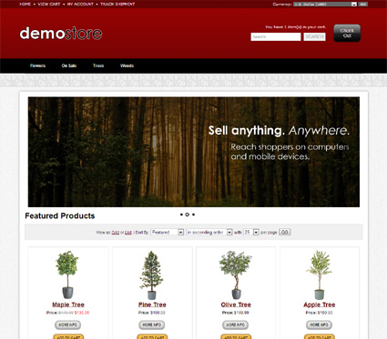 View a demo of the goshen Template Package